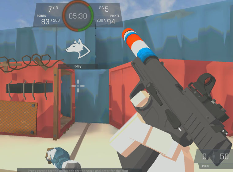 POLYBLICY - First person shooter browser game